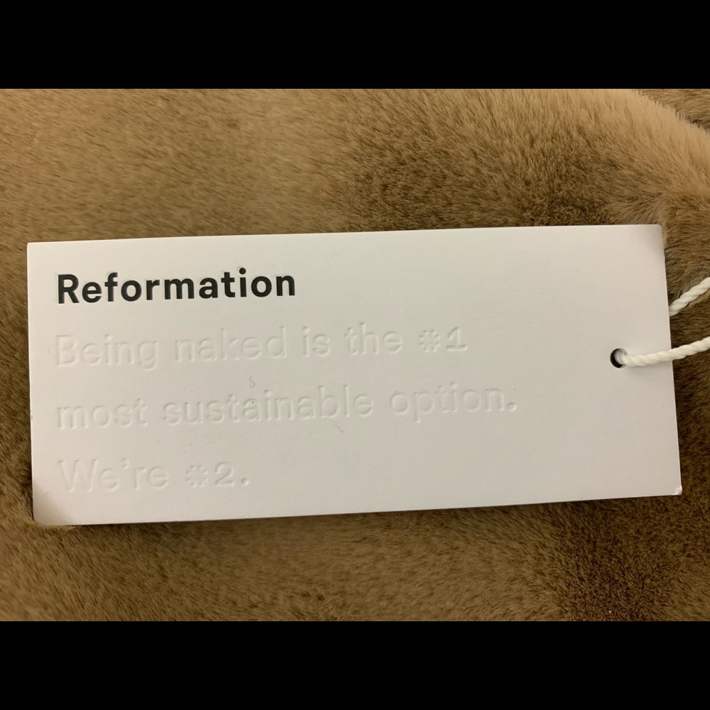 Reformation | Hank Double Breasted Faux Fur Coat - Picture 5 of 8